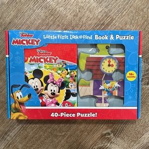 Disney Junior Kids Mickey Mouse Clubhouse Book & Puzzle